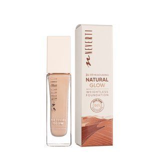 Тональная база для лица Neverti Natural Glow увлажняющая 32 мл (NP301), 001 Pinky Beige Розово-бежевая