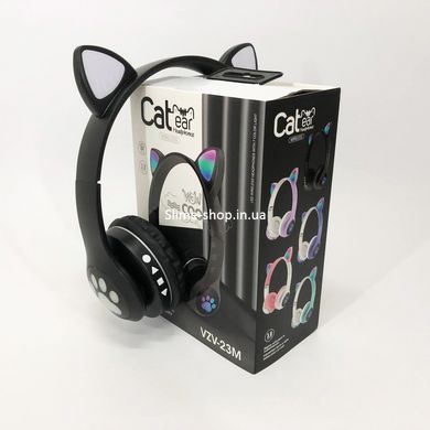 Стильні навушники з котячими вушками Cat VZV 23M, Bluetooth навушники дитячі, Дитячі DE-407 навушники кішечки