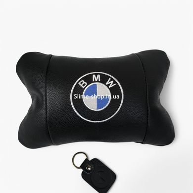 Авто подушка под шею BMW 1шт, Практичная автомобильная подушка на подголовник, WR-177 Подарок автолюбителю