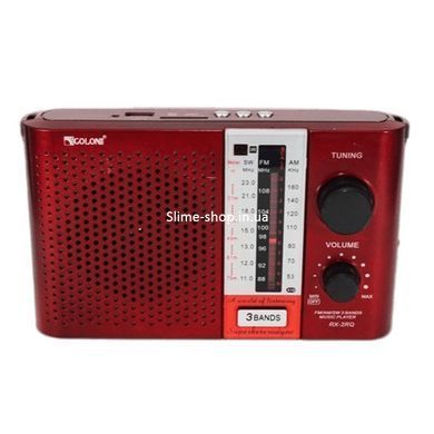 Переносной радио приемник GOLON RX F12 AM/FM/SW, Радиоприемник от сети, Портативное fm радио NA-357 с usb