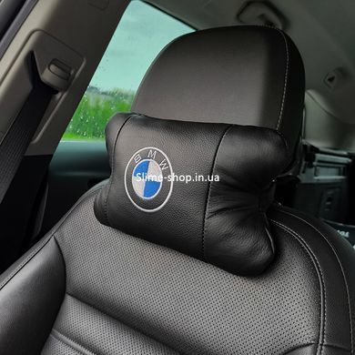 Авто подушка под шею BMW 1шт, Практичная автомобильная подушка на подголовник, WR-177 Подарок автолюбителю