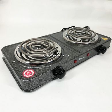 Двоконфоркова електронна плитка Domotec MS-5802 1000 Вт, Дискові UN-489 плити настільні