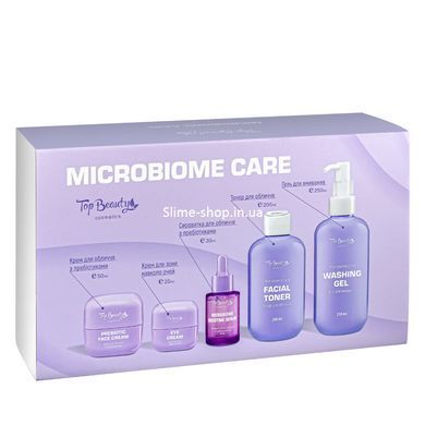 Подарунковий набір косметики по догляду за обличчям Top Beauty Microbiome Care для жінок 5 продуктів