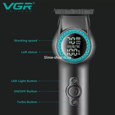 Машинка для стрижки волосся бездротова VGR V-990, Електробритва для голови, Електромашинка BJ-712 для волосся