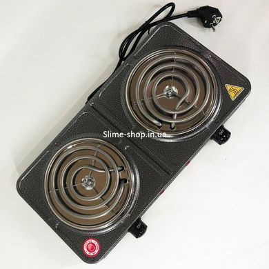 Двоконфоркова електронна плитка Domotec MS-5802 1000 Вт, Дискові UN-489 плити настільні