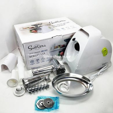 Мощная компактная мясорубка для дома Suntera SMG-5425W, Мясорубка бытовая, BX-224 Электромясорубка бюджетная