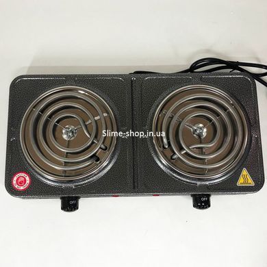 Двоконфоркова електронна плитка Domotec MS-5802 1000 Вт, Дискові UN-489 плити настільні
