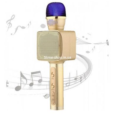 Караоке Мікрофон Magic Karaoke YS-68 Bluetooth Колонка 2в1 з голограмою LED Відлуння Мембраної Бездротової. AI-154 Колір: золотий