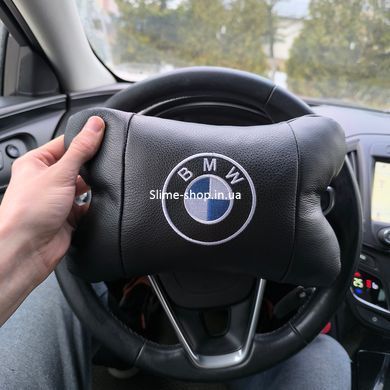Авто подушка под шею BMW 1шт, Практичная автомобильная подушка на подголовник, WR-177 Подарок автолюбителю