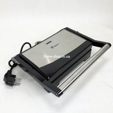 Домашний гриль Domotec MS-7708 1000 W, Гриль с прижимом для приготовления, Грильница SY-546 для стейков
