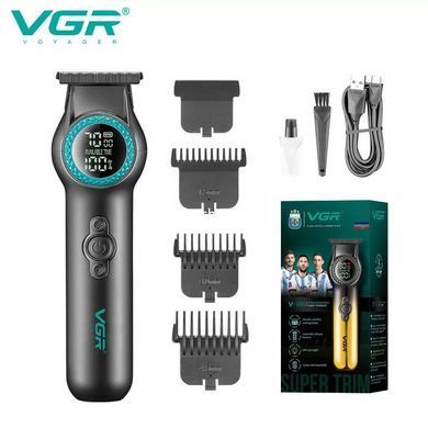 Машинка для стрижки волосся бездротова VGR V-990, Електробритва для голови, Електромашинка BJ-712 для волосся