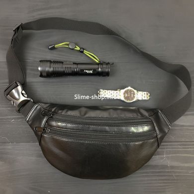 Сумка на пояс з еко-шкіри + Професійний ліхтар SB-222 POLICE BL-X71-P50