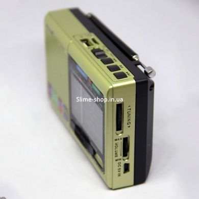 Портативная колонка радио MP3 USB Golon RX-6622. JX-576 Цвет: золотой