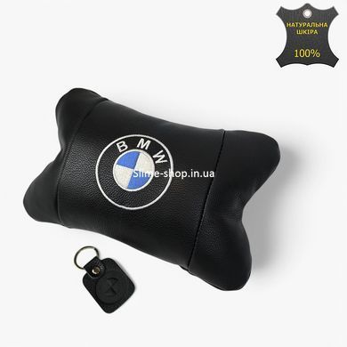 Авто подушка под шею BMW 1шт, Практичная автомобильная подушка на подголовник, WR-177 Подарок автолюбителю