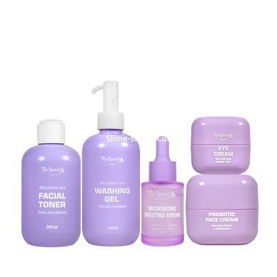 Подарунковий набір косметики по догляду за обличчям Top Beauty Microbiome Care для жінок 5 продуктів