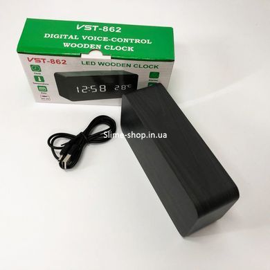 Настольные часы с датчиком влажности и температуры VST-862-6, Настольные LK-592 LED часы