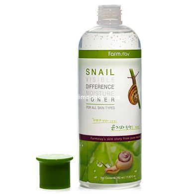 Тонер для обличчя зволожуючий FarmStay Snail з муцином равлика 350 мл