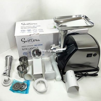 Мощная мясорубка многофункциональная 2 скорости Suntera SMG-5454SS 2200 Вт, Мясорубка NX-573 2000 вт