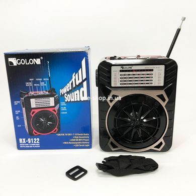 Портативний радіоприймач GOLON RX-9122, Переносний приймач fm am, Радіоприймач UJ-436 am fm