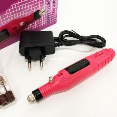 Ручной фрезер для ногтей SmartUs CBM-033 для маникюра и педикюра в домашних условиях. ZV-924 Цвет: розовый
