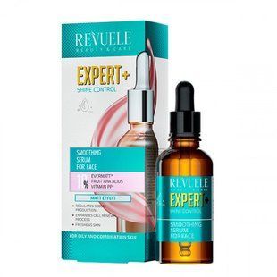 Сыворотка для лица разглаживающая "Контроль Блеска" Revuele Expert+, 25 мл