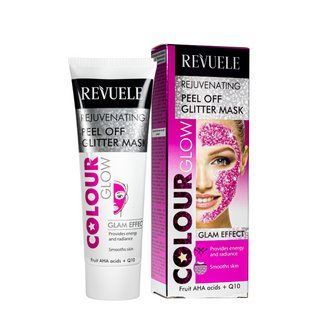 Маска пленка для лица омолаживающая Revuele Color Glow Rejuvenating Pell-Off Glitter Mask