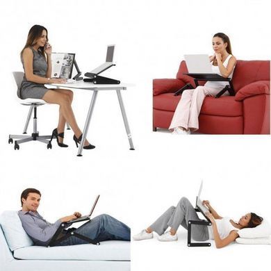 Подставка под ноутбук с куллером Laptop Table T8, Подставка для QV-115 ноута охлаждающая