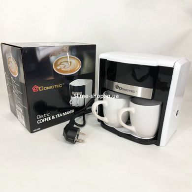 Электрокофеварка для кофе Domotec MS-0706, Кофеварка на две чашки, Кофеварки для ZX-629 домашнего пользования