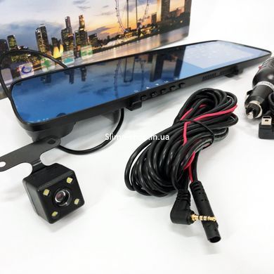 Автомобильный видеорегистратор-зеркало L-9003 4,3" TOUCH SCREEN 2 камеры 1080P MG-266 Full HD