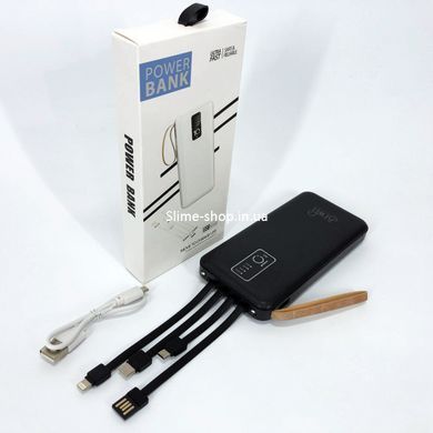 Power Bank зарядное устройство на солнечной батарее 10000mAh с индикатором заряда. XC-260 Цвет: черный