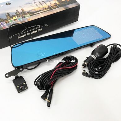 Автомобильный видеорегистратор-зеркало L-9003 4,3" TOUCH SCREEN 2 камеры 1080P MG-266 Full HD