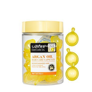 Витаминные капсулы для поврежденных волос с аргановым маслом Sadoer Hair Care Oil SD74237, 30шт