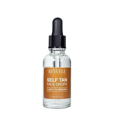 Автозагар для лица светлый Revuele Salf Tan Face Drop Light To Medium 30 мл