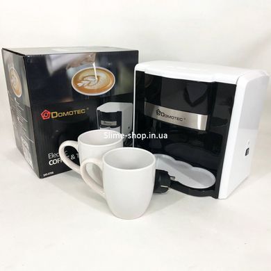 Электрокофеварка для кофе Domotec MS-0706, Кофеварка на две чашки, Кофеварки для ZX-629 домашнего пользования
