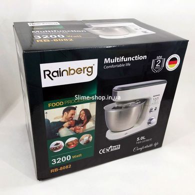 Міксер для крему кухонний Rainberg RB-8082 3200 Вт, Настільний міксер тістоміс, Міксер VH-921 побутовий кухонний