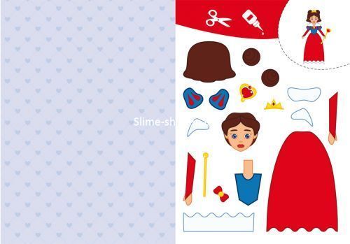 Книга "Вирізаємо та клеїмо. Принцеси" (укр)