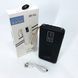 Power Bank зарядное устройство на солнечной батарее 10000mAh с индикатором заряда. XC-260 Цвет: черный