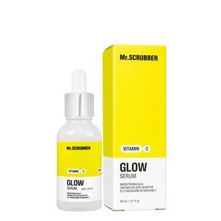 Сыворотка для лица Mr. Scrubber Glow Serum освеляющая со стабильным витамином C, 30 мл