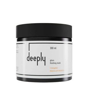 Глянцева маска для блиску волосся Deeply Gloss Finishing Mask професиональная, 300 мл