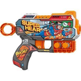 Пистолет игрушечный "Super Hear", механический, с мягкими патронами, 20 см