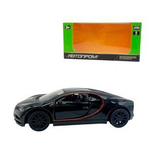 МАШИНКА АВТОПРОМ 1:39 BUGATTI (ЧЕРНАЯ)