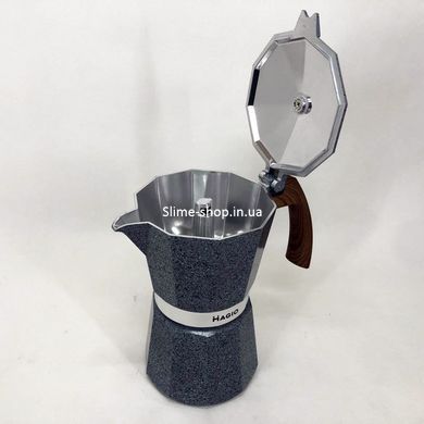 Кофеварка для приготовления кофе на плите Magio MG-1011 300 мл, Кофеварка гейзерная PD-831 с индикатором