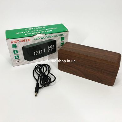 Часы электронные с яркими цифрами настольные VST-862S-4, Настольные часы с FH-484 автоматической подсветкой