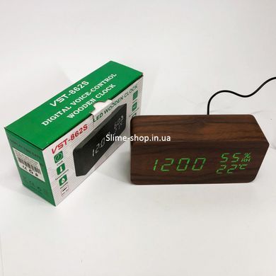 Часы электронные с яркими цифрами настольные VST-862S-4, Настольные часы с FH-484 автоматической подсветкой