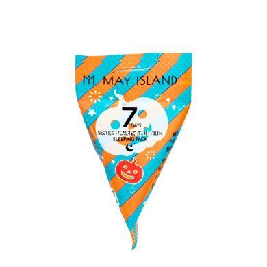 Ночная маска для лица May Island 7 Days Secret Healing Pumpkin успокаивающая с экстрактом тыквы 5 г