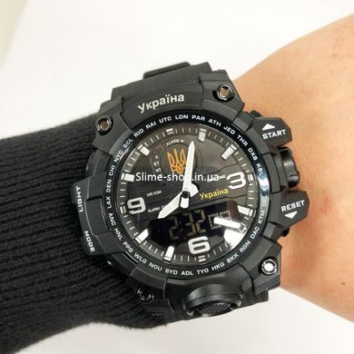 Часы спортивные SKMEI 6851/1586BK, Спортивные прочные часы, Военные часы JR-949 с секундомером