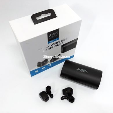 Блютуз наушники Bluetooth NIA NB710, Беспроводные сенсорные наушники с дисплеем, Наушники FQ-129 для телефона