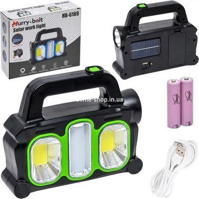 Фонари для кемпинга HB-6168-LED+2COB, Кемпинговый светильник, Лампа WR-540 кемпинговая аккумуляторная
