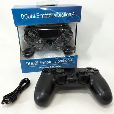 Джойстик DOUBLESHOCK для PS 4, бездротовий ігровий геймпад PS4/PC акумуляторний джойстик. RE-433 Колір: чорний