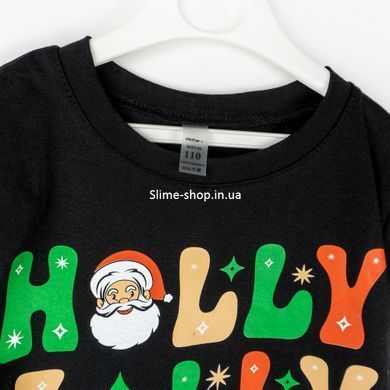 Піжама дитяча з новорічним принтом Holly Jolly